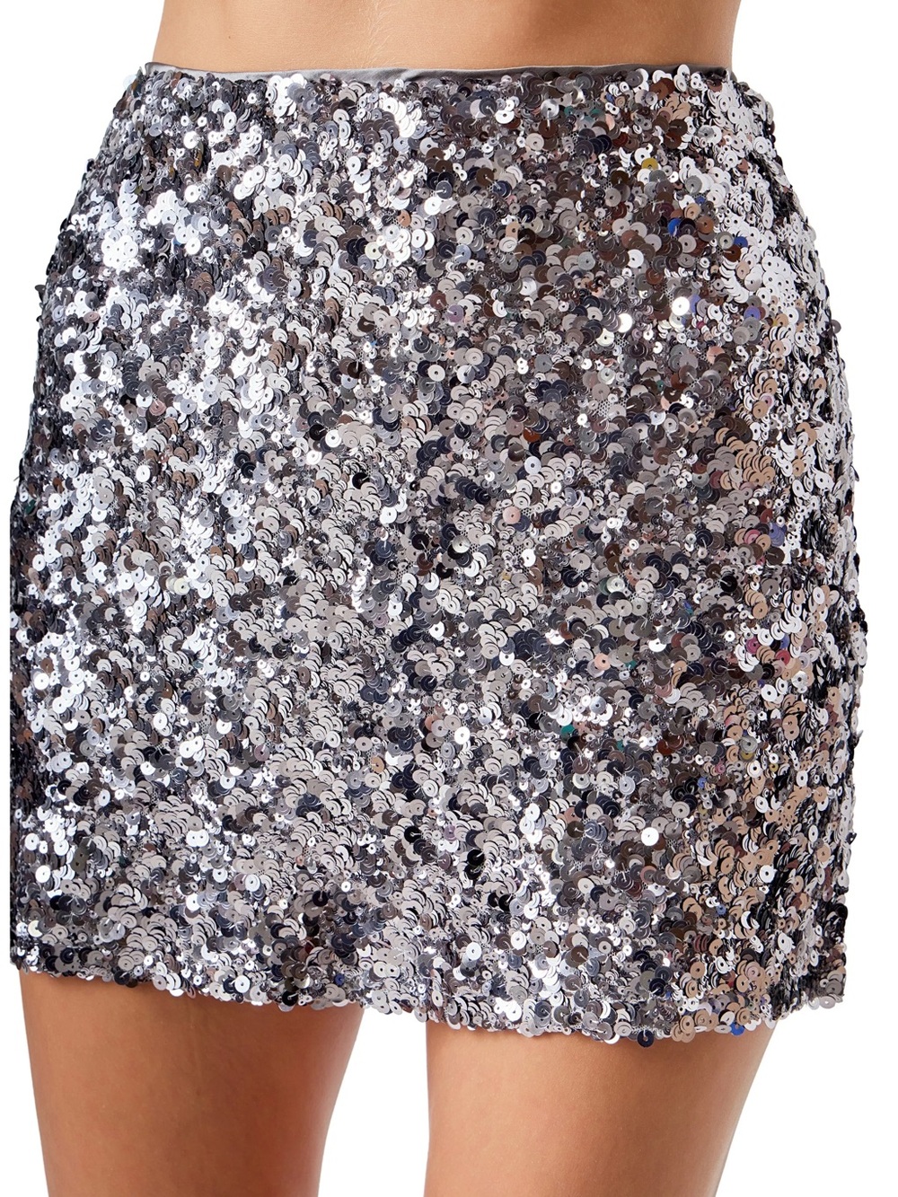 Endless Rose Multi Sequin Miniskirt Metal